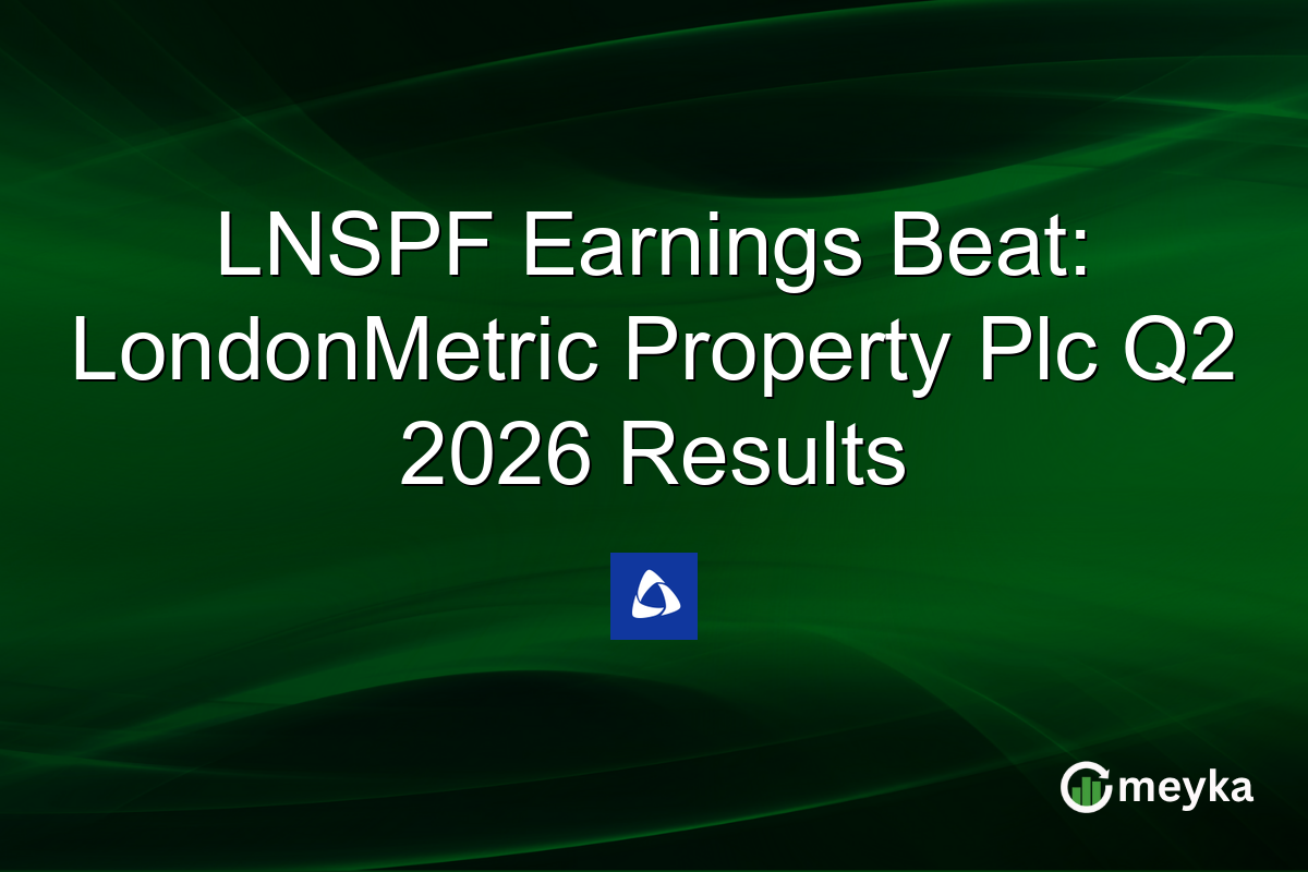 LNSPF Earnings Beat: LondonMetric Property Plc Q2 2026 Results