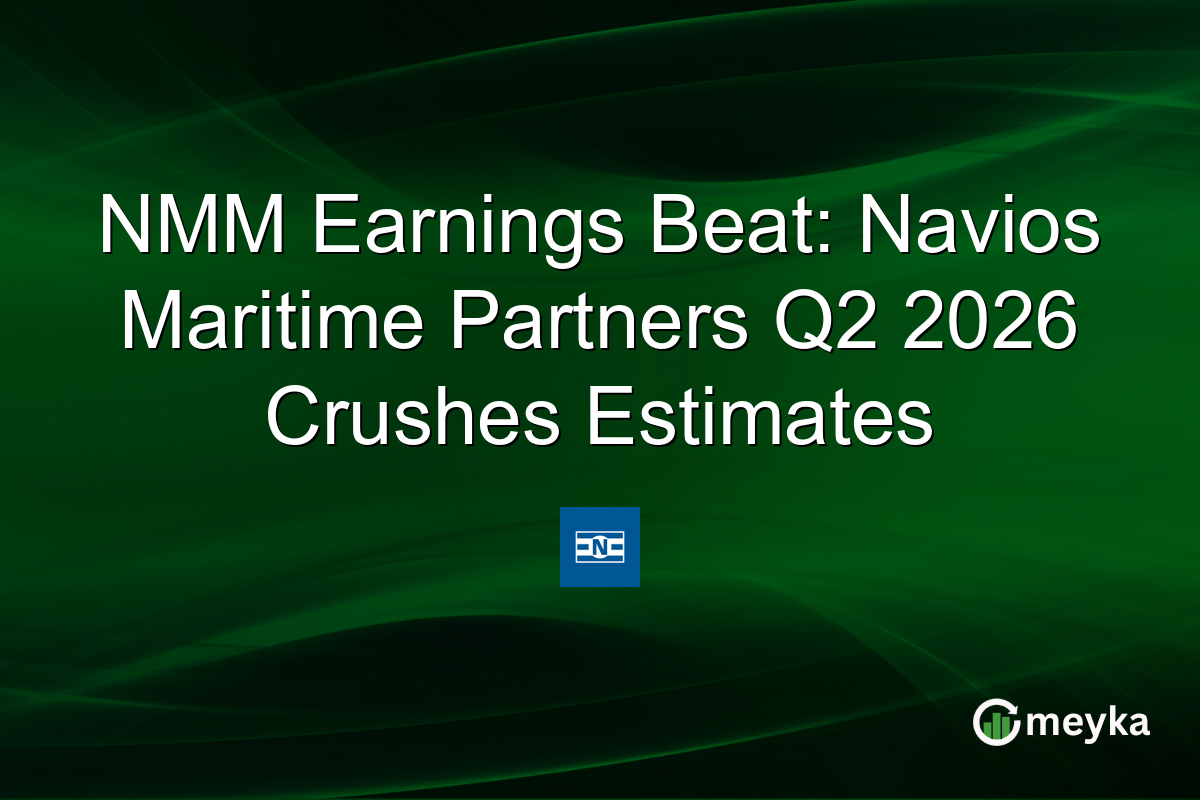 NMM Earnings Beat: Navios Maritime Partners Q2 2026 Crushes Estimates