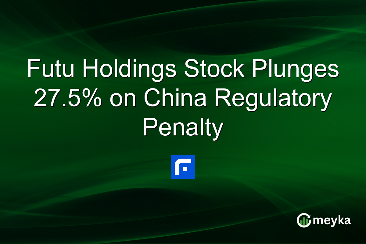 Futu Holdings Stock Plunges 27.5% on China Regulatory Penalty