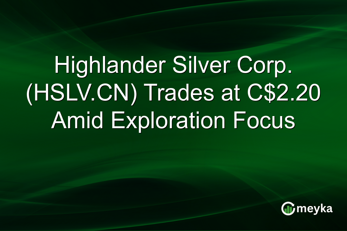 Highlander Silver Corp. (HSLV.CN) Trades at C$2.20 Amid Exploration Focus