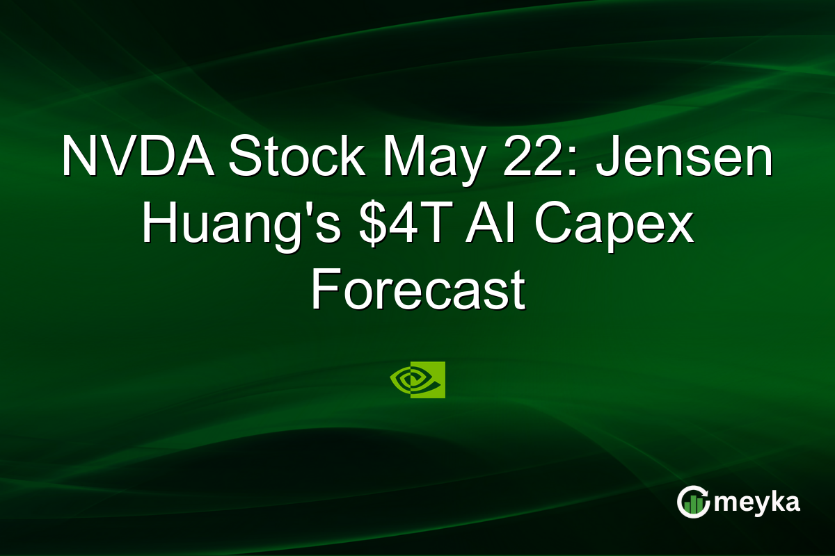 NVDA Stock May 22: Jensen Huang’s $4T AI Capex Forecast
