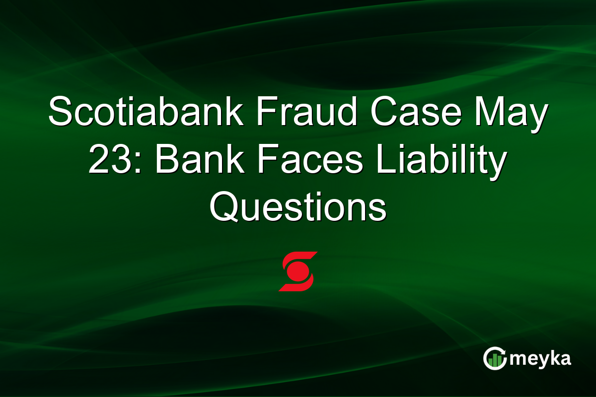 Scotiabank Fraud Case May 23: Bank Faces Liability Questions