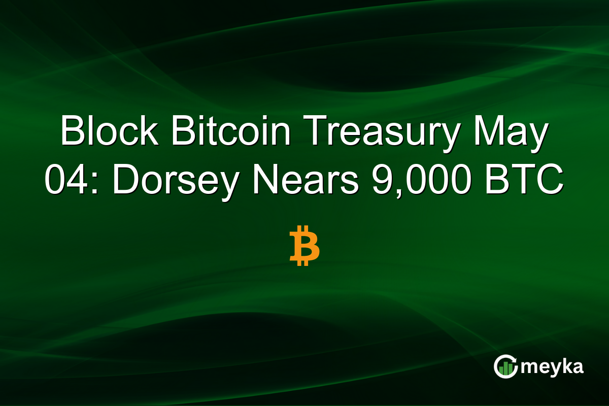 Block Bitcoin Treasury May 04: Dorsey Nears 9,000 BTC