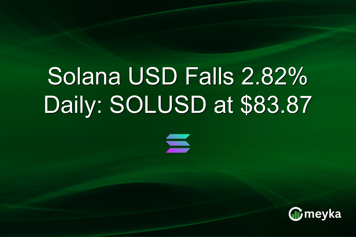 Solana USD Falls 2.82% Daily: SOLUSD at $83.87