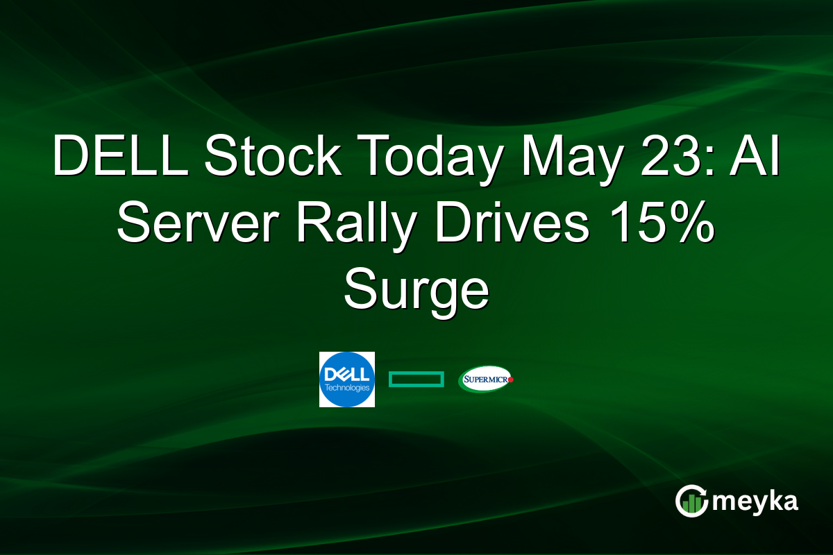DELL Stock Today May 23: AI Server Rally Drives 15% Surge