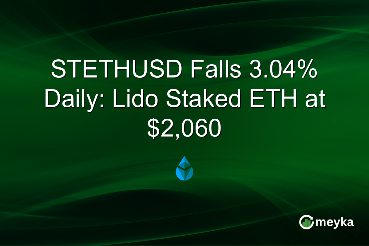 STETHUSD Falls 3.04% Daily: Lido Staked ETH at $2,060
