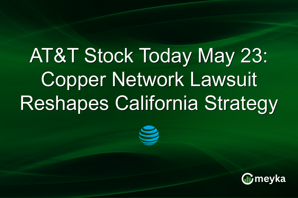 AT&T Stock Today May 23: Copper Network Lawsuit Reshapes California Strategy