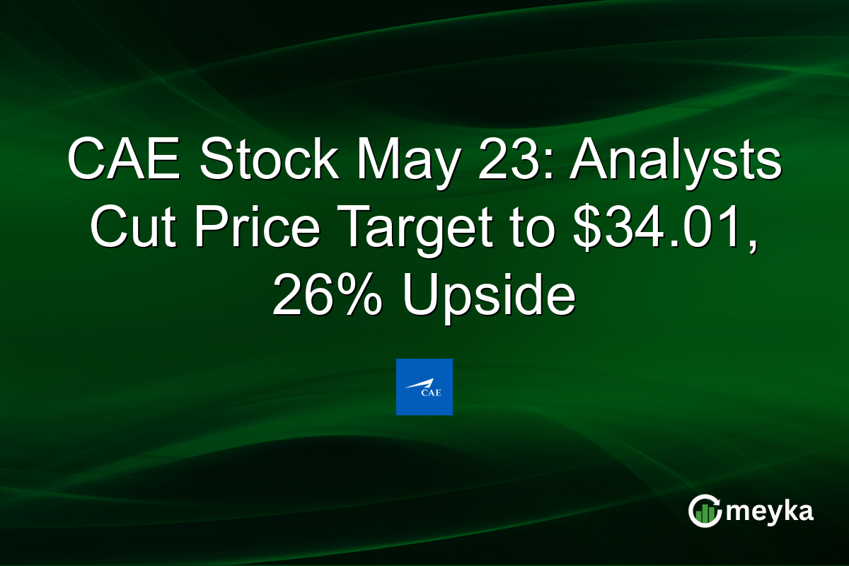 CAE Stock May 23: Analysts Cut Price Target to $34.01, 26% Upside