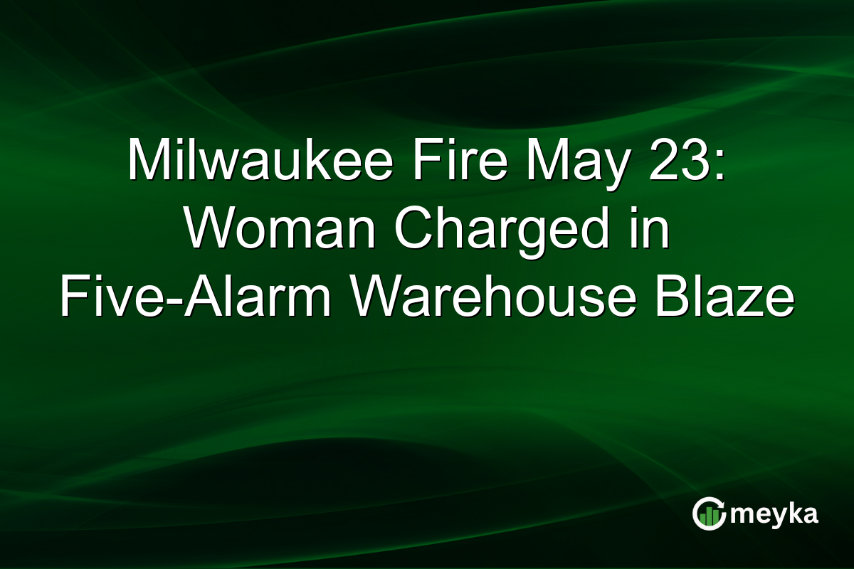 Milwaukee Fire May 23: Woman Charged in Five-Alarm Warehouse Blaze