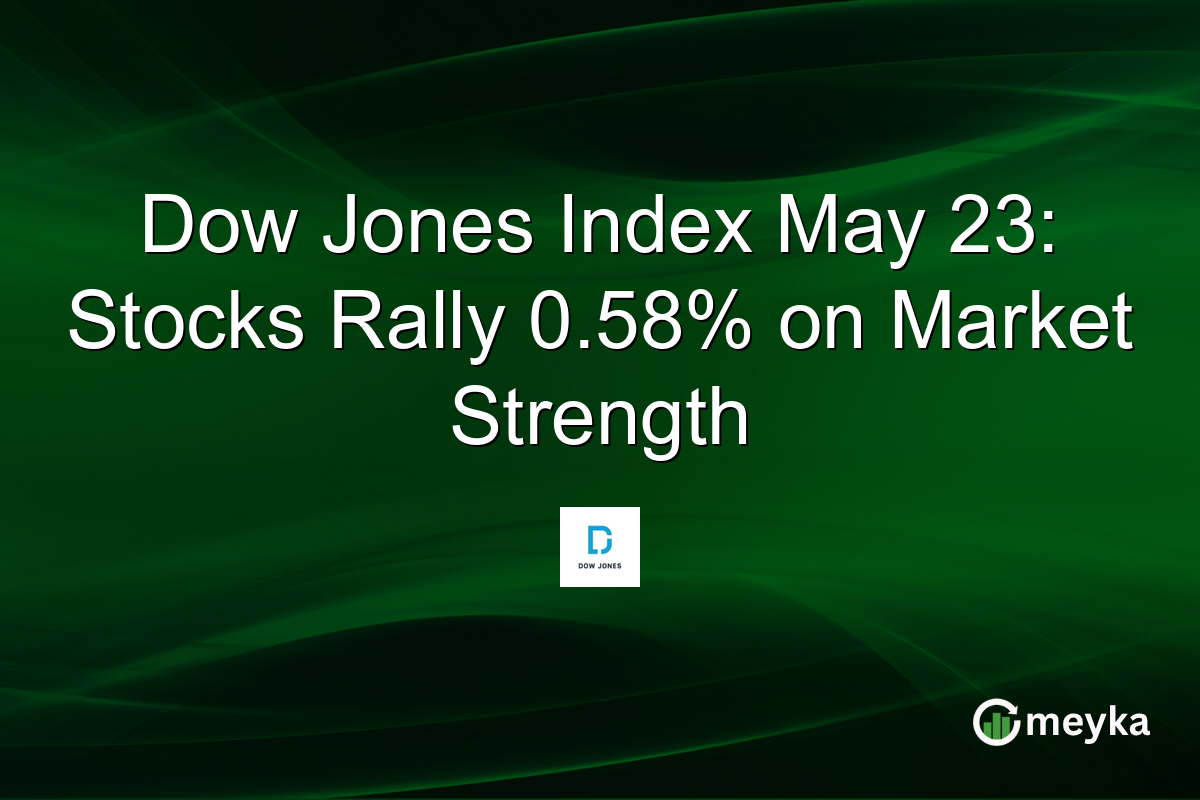 Dow Jones Index May 23: Stocks Rally 0.58% on Market Strength
