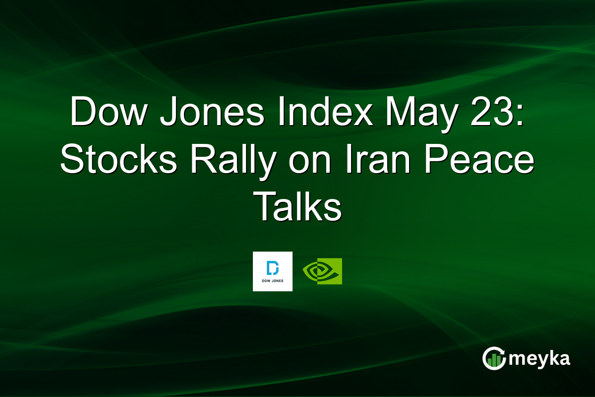 Dow Jones Index May 23: Stocks Rally on Iran Peace Talks