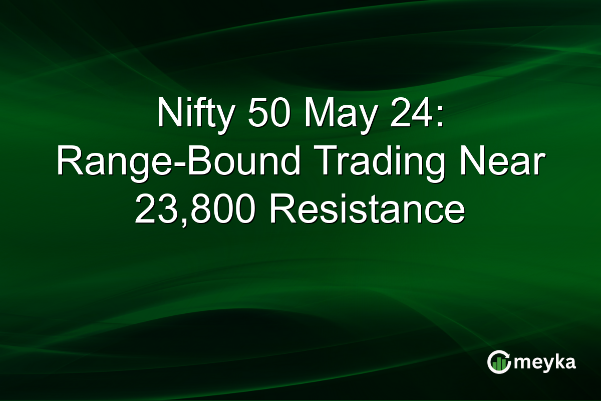 Nifty 50 May 24: Range-Bound Trading Near 23,800 Resistance