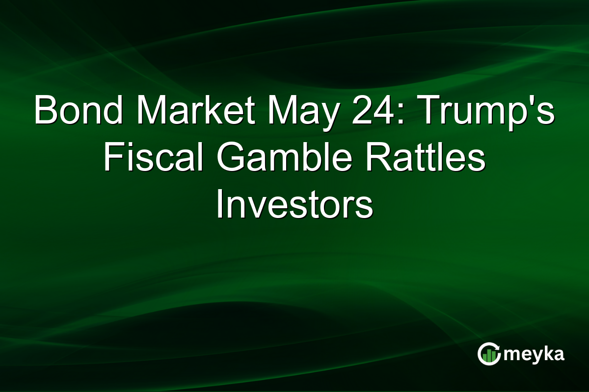 Bond Market May 24: Trump’s Fiscal Gamble Rattles Investors