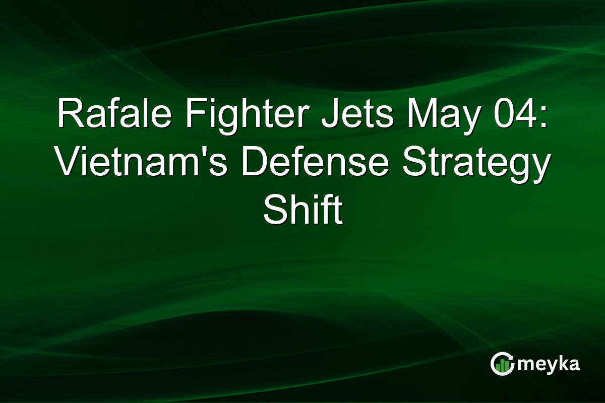 Rafale Fighter Jets May 04: Vietnam’s Defense Strategy Shift