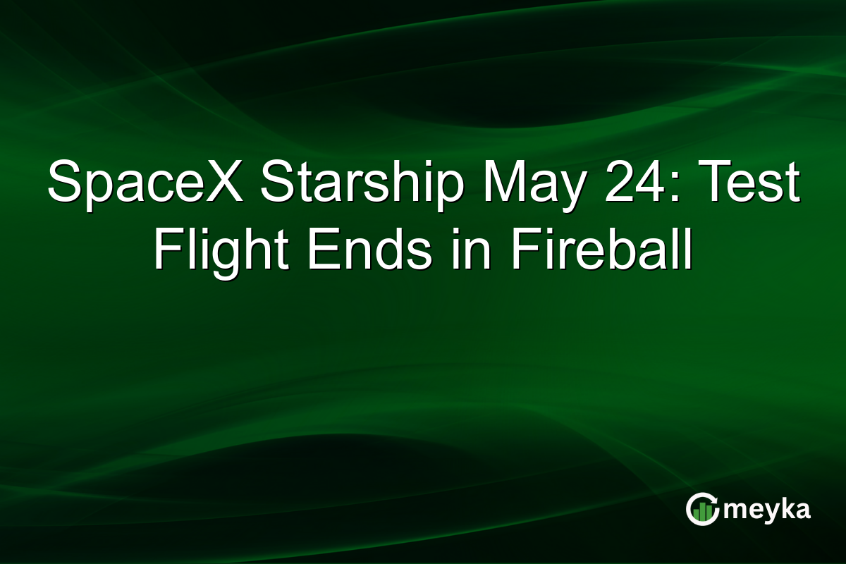 SpaceX Starship May 24: Test Flight Ends in Fireball