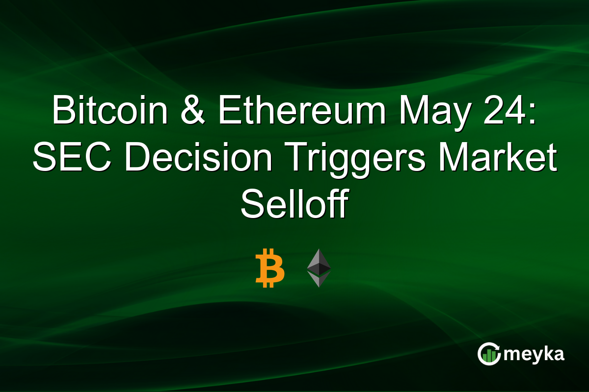 Bitcoin & Ethereum May 24: SEC Decision Triggers Market Selloff
