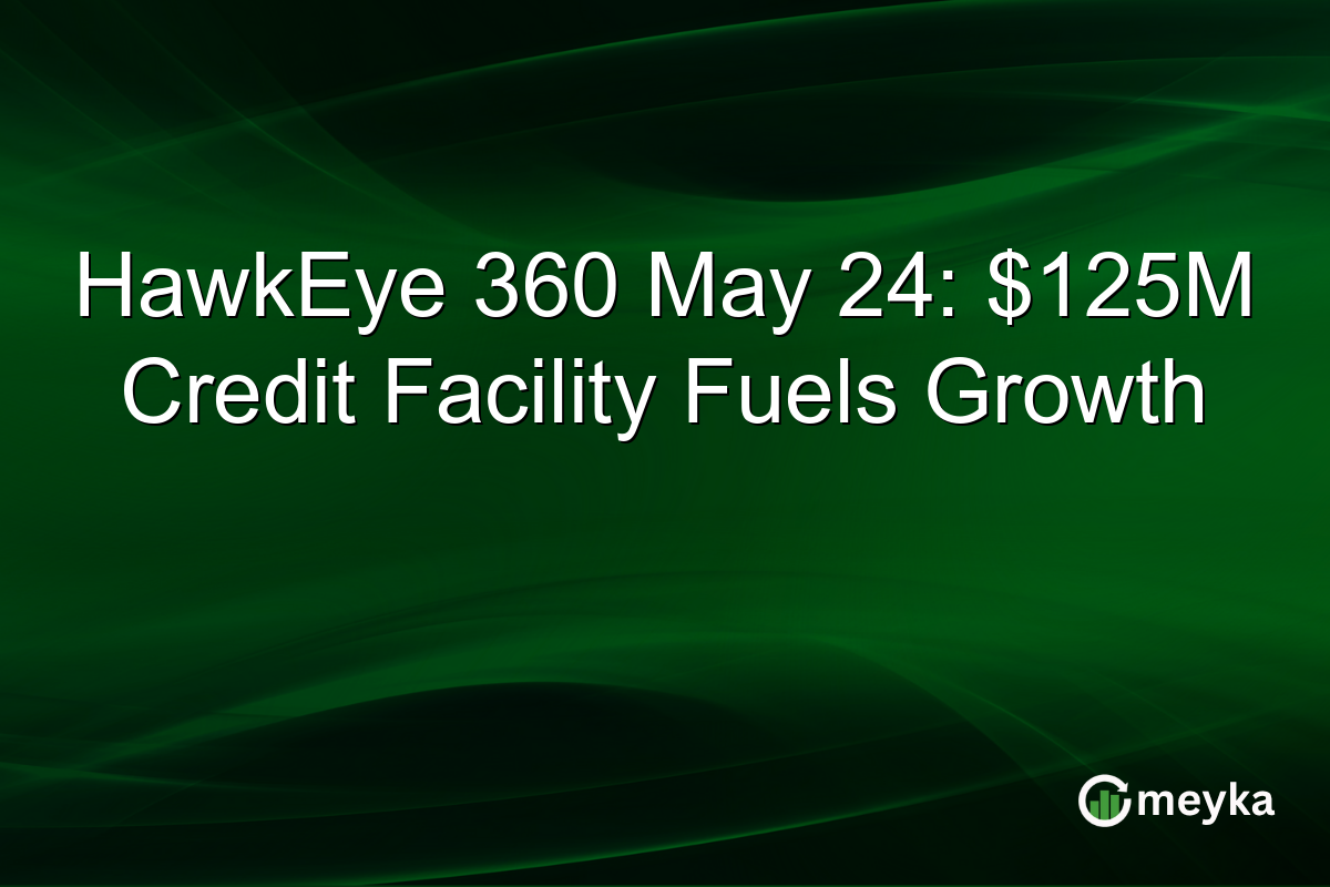 HawkEye 360 May 24: $125M Credit Facility Fuels Growth