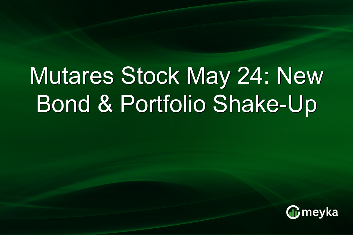 Mutares Stock May 24: New Bond & Portfolio Shake-Up