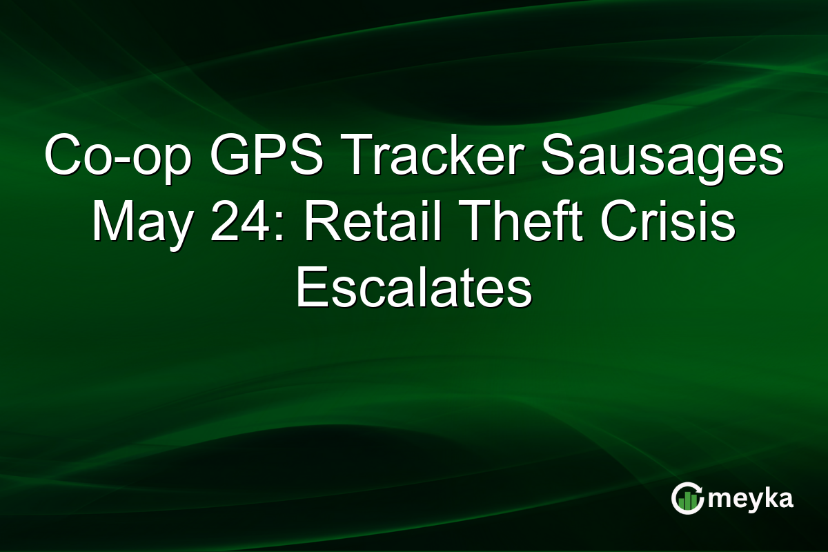 Co-op GPS Tracker Sausages May 24: Retail Theft Crisis Escalates
