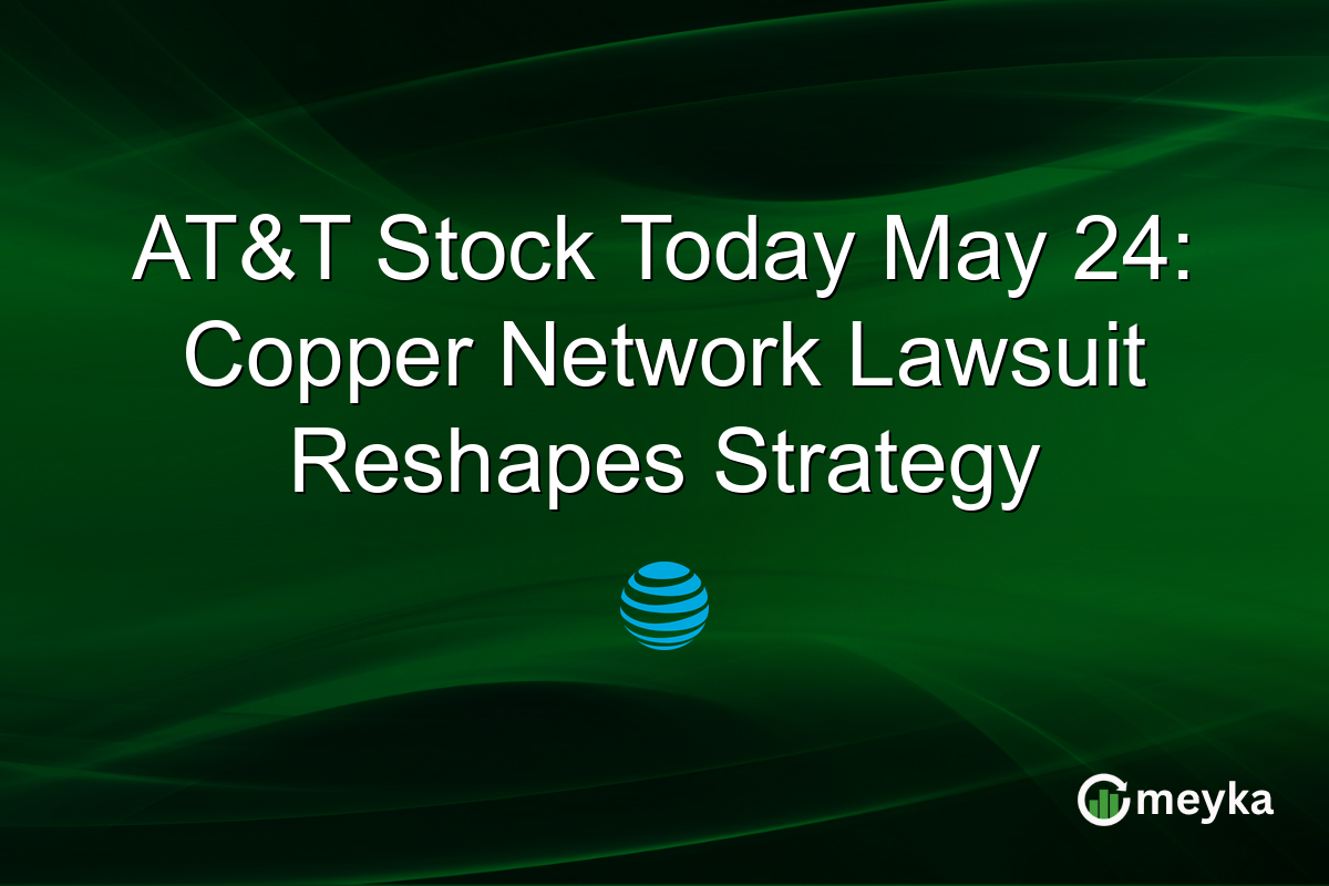 AT&T Stock Today May 24: Copper Network Lawsuit Reshapes Strategy