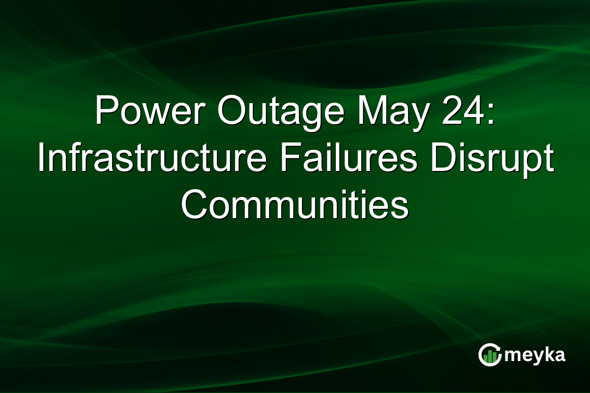 Power Outage May 24: Infrastructure Failures Disrupt Communities
