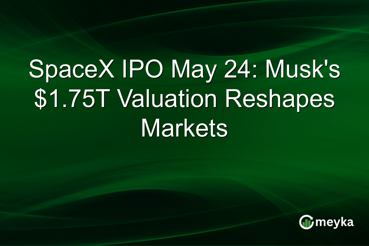 SpaceX IPO May 24: Musk’s $1.75T Valuation Reshapes Markets