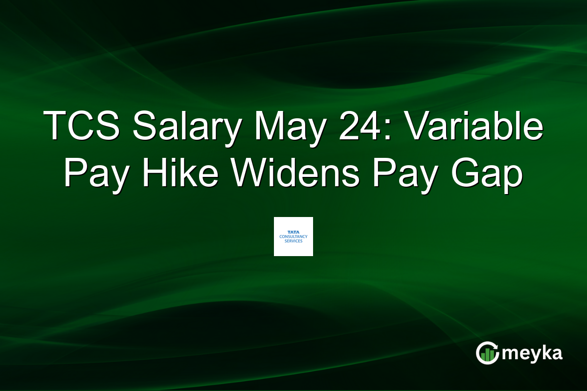 TCS Salary May 24: Variable Pay Hike Widens Pay Gap