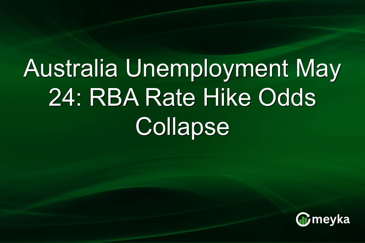 Australia Unemployment May 24: RBA Rate Hike Odds Collapse