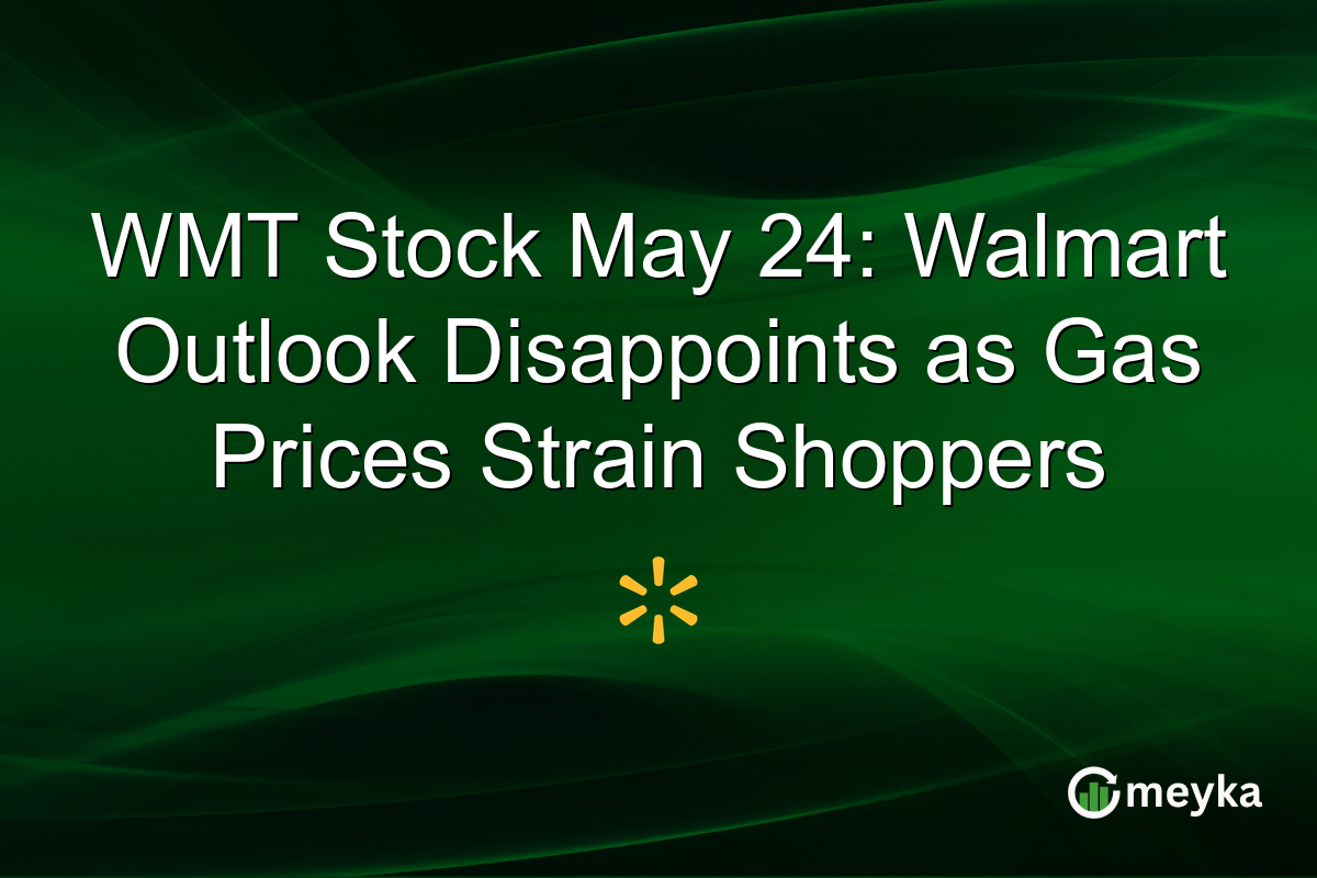 WMT Stock May 24: Walmart Outlook Disappoints as Gas Prices Strain Shoppers