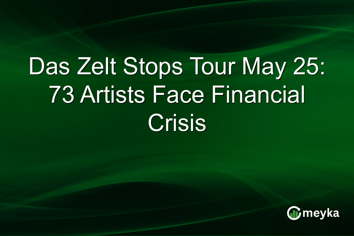 Das Zelt Stops Tour May 25: 73 Artists Face Financial Crisis