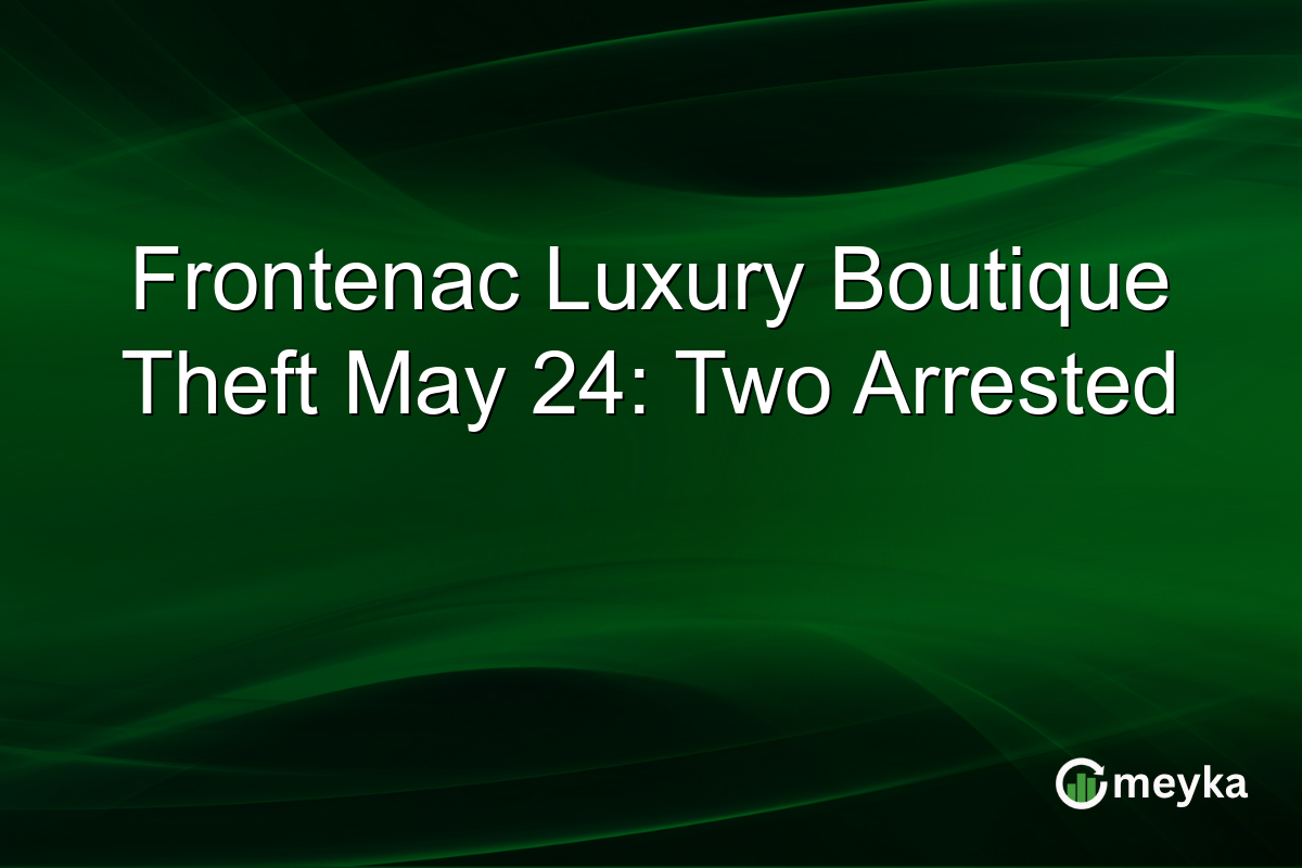 Frontenac Luxury Boutique Theft May 24: Two Arrested