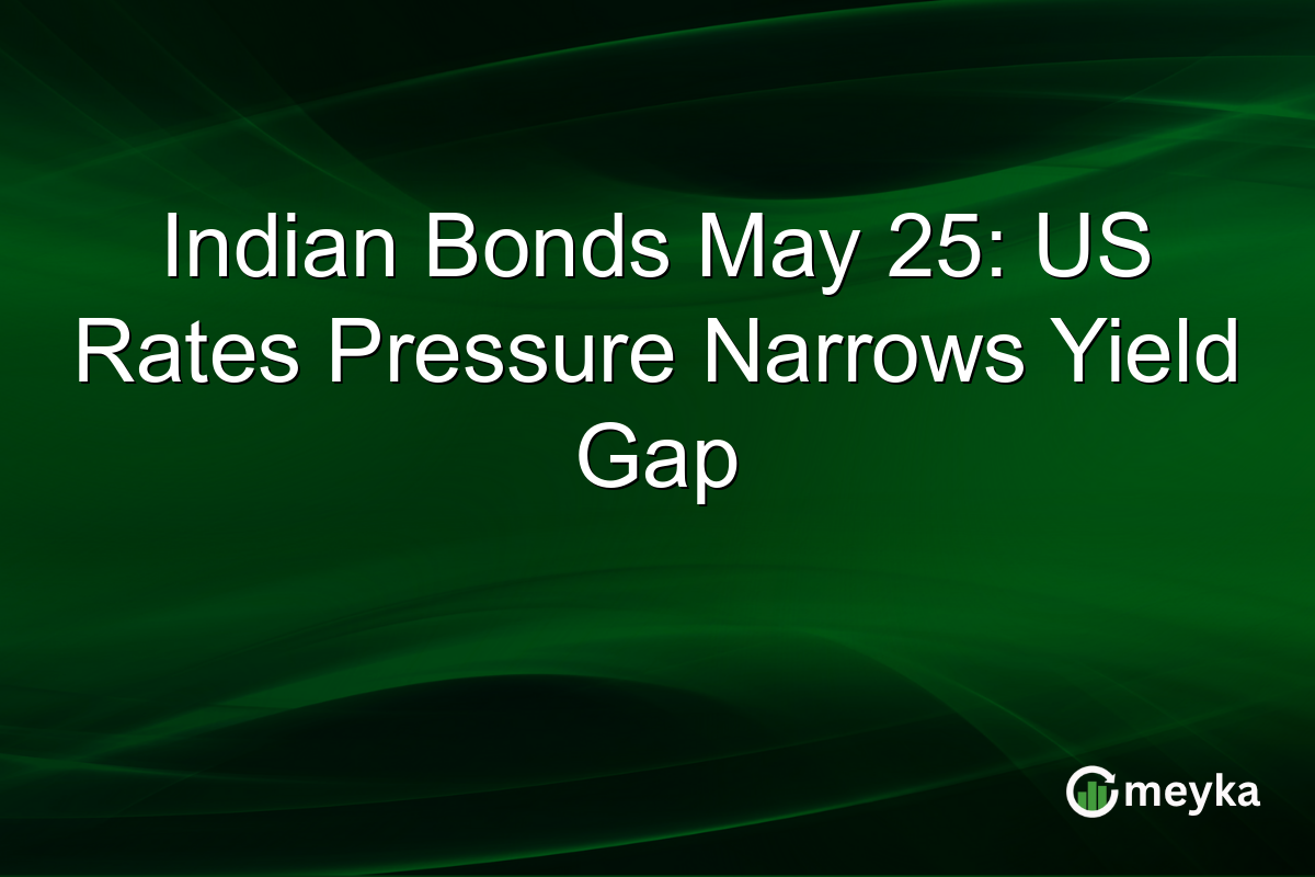 Indian Bonds May 25: US Rates Pressure Narrows Yield Gap