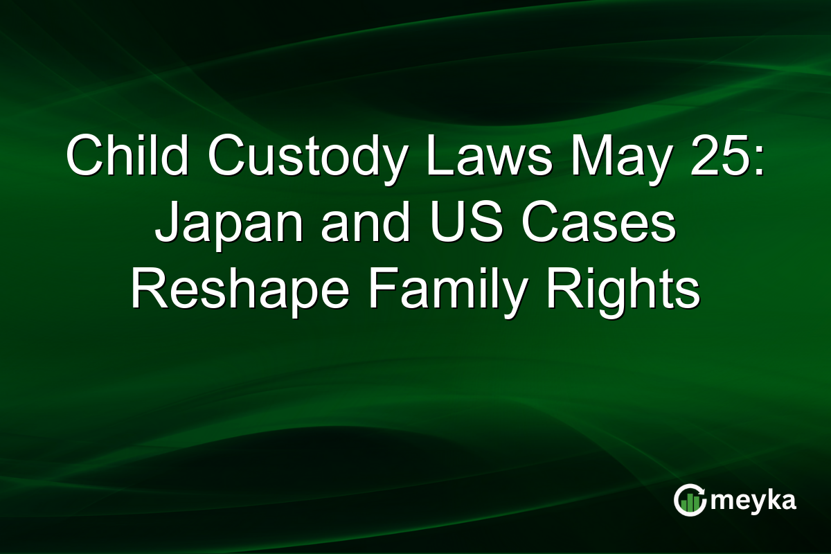 Child Custody Laws May 25: Japan and US Cases Reshape Family Rights
