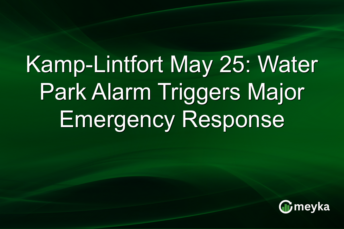 Kamp-Lintfort May 25: Water Park Alarm Triggers Major Emergency Response
