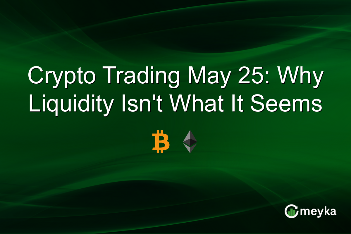 Crypto Trading May 25: Why Liquidity Isn’t What It Seems