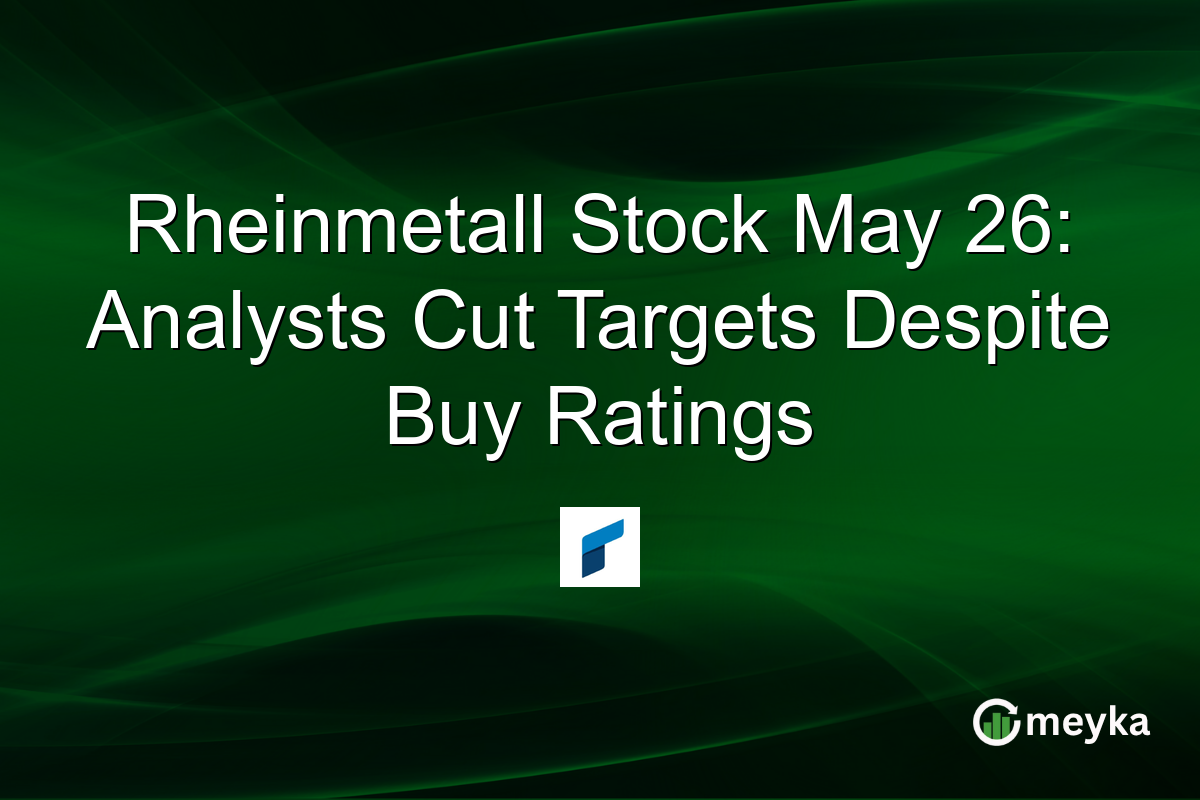 Rheinmetall Stock May 26: Analysts Cut Targets Despite Buy Ratings