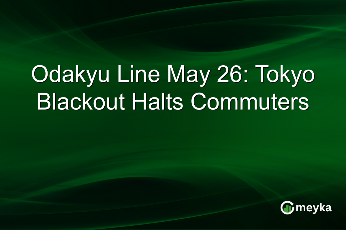 Odakyu Line May 26: Tokyo Blackout Halts Commuters