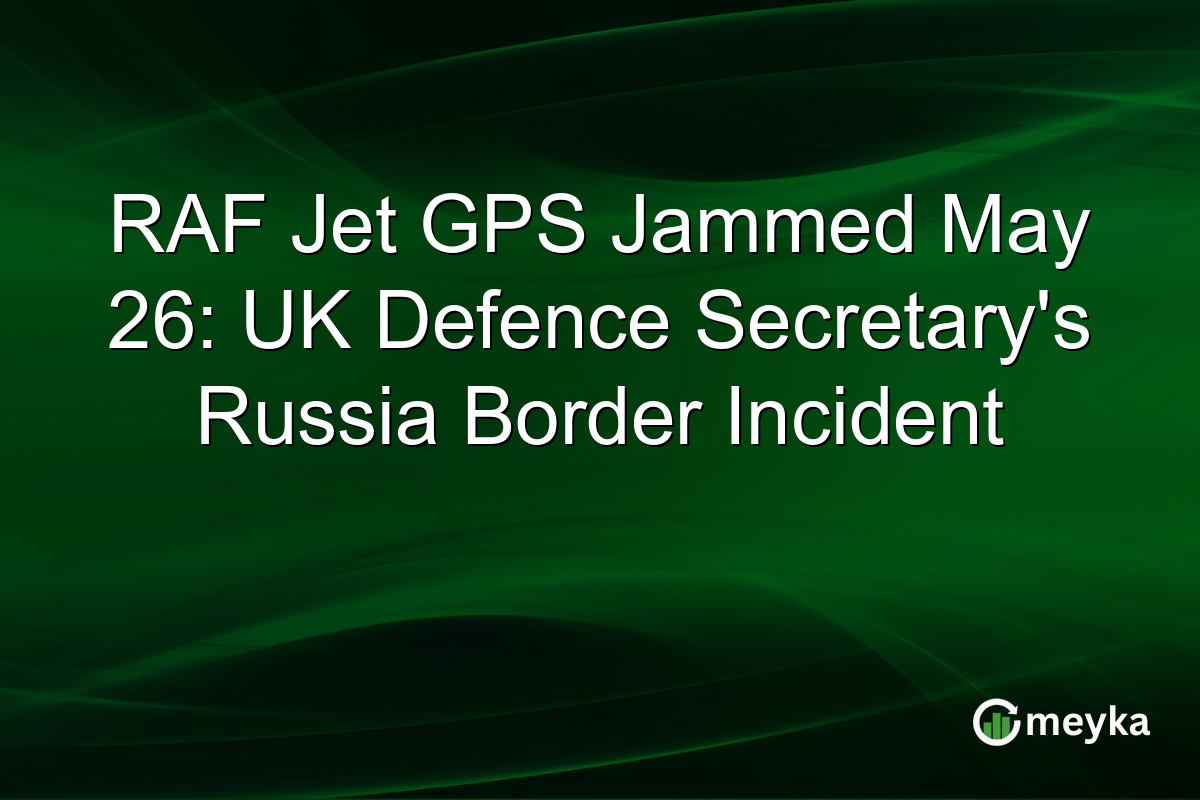 RAF Jet GPS Jammed May 26: UK Defence Secretary’s Russia Border Incident