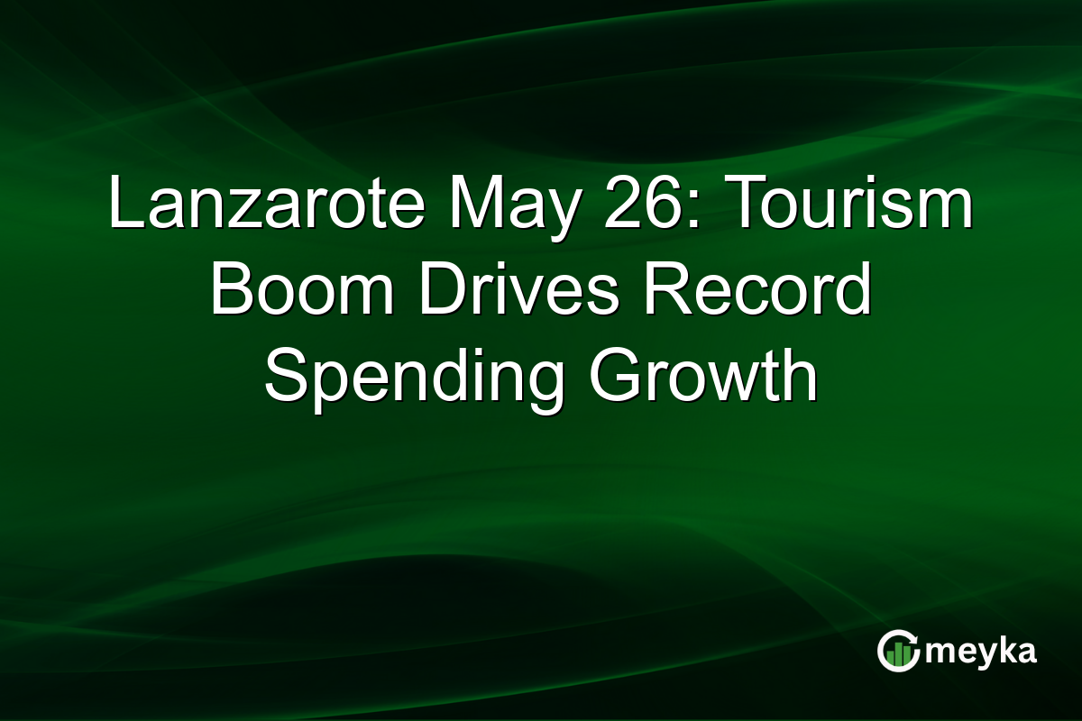 Lanzarote May 26: Tourism Boom Drives Record Spending Growth