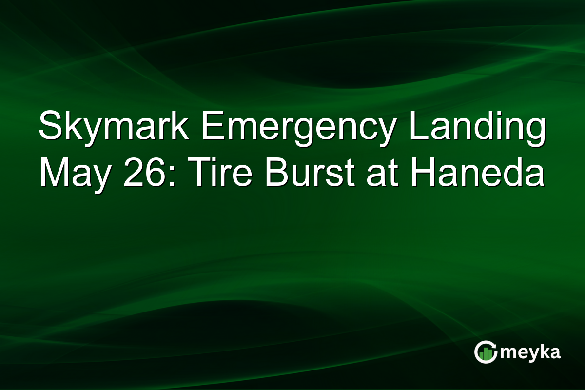 Skymark Emergency Landing May 26: Tire Burst at Haneda