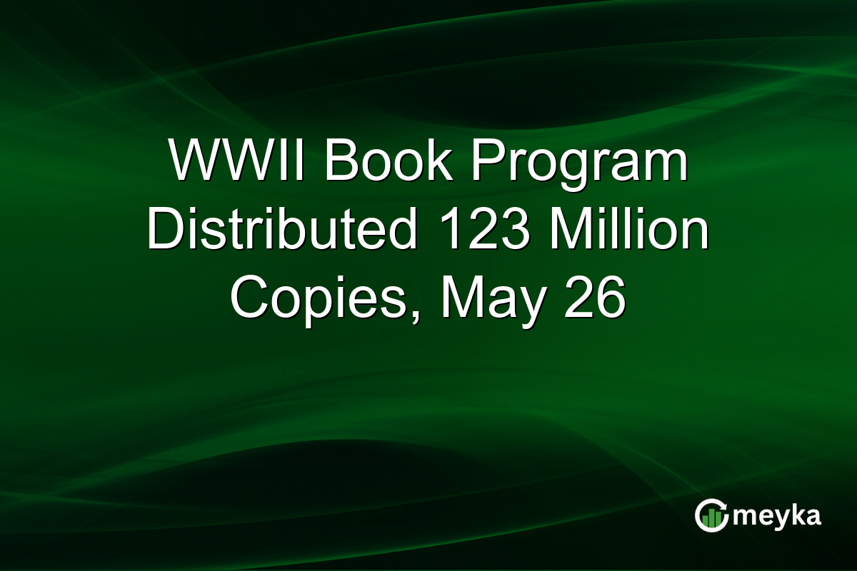 WWII Book Program Distributed 123 Million Copies, May 26
