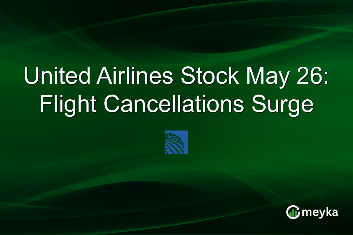 United Airlines Stock May 26: Flight Cancellations Surge