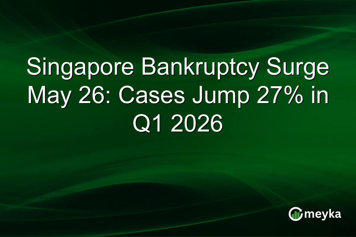 Singapore Bankruptcy Surge May 26: Cases Jump 27% in Q1 2026