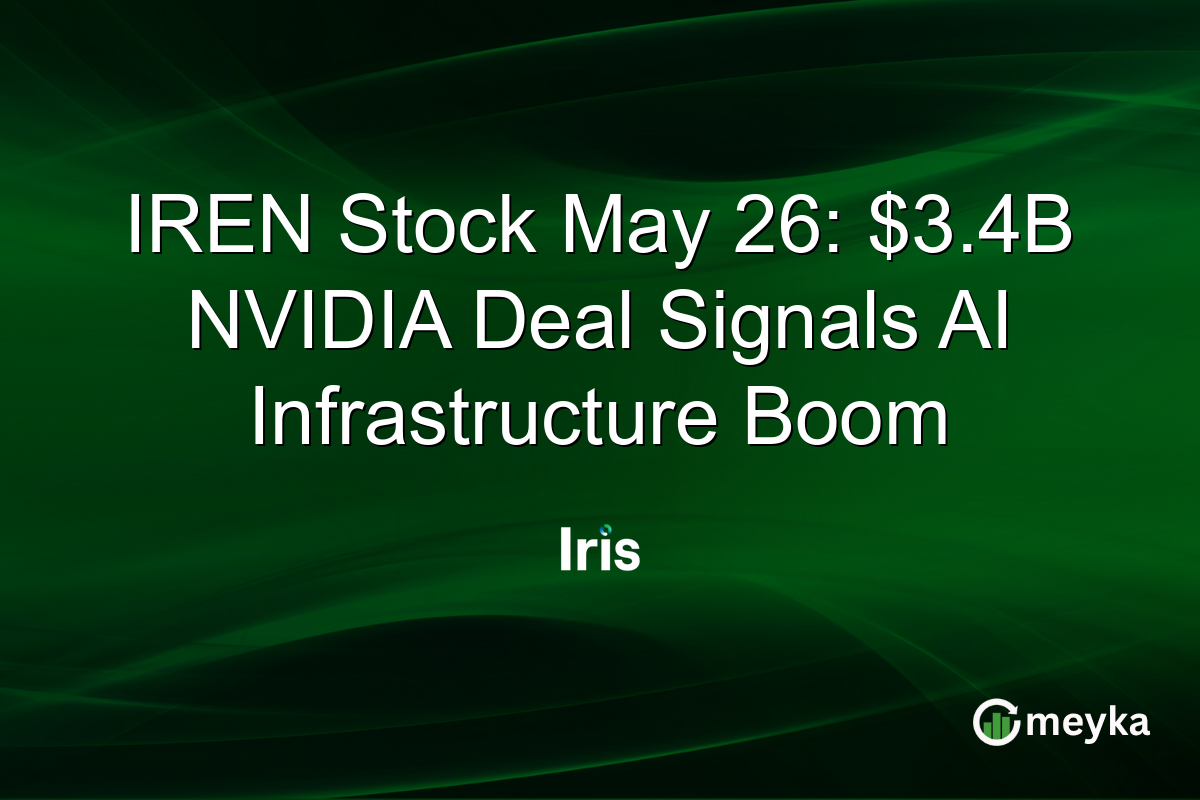 IREN Stock May 26: $3.4B NVIDIA Deal Signals AI Infrastructure Boom