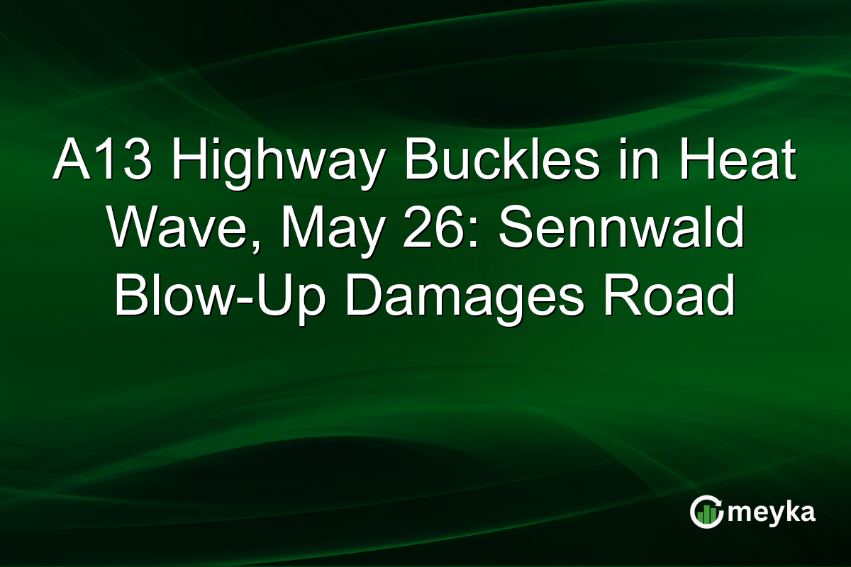 A13 Highway Buckles in Heat Wave, May 26: Sennwald Blow-Up Damages Road