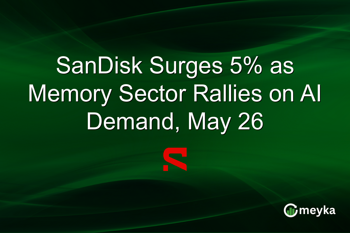 SanDisk Surges 5% as Memory Sector Rallies on AI Demand, May 26