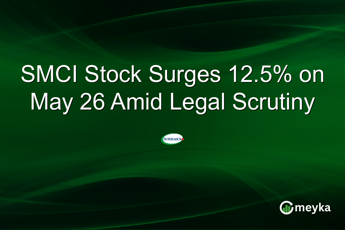 SMCI Stock Surges 12.5% on May 26 Amid Legal Scrutiny