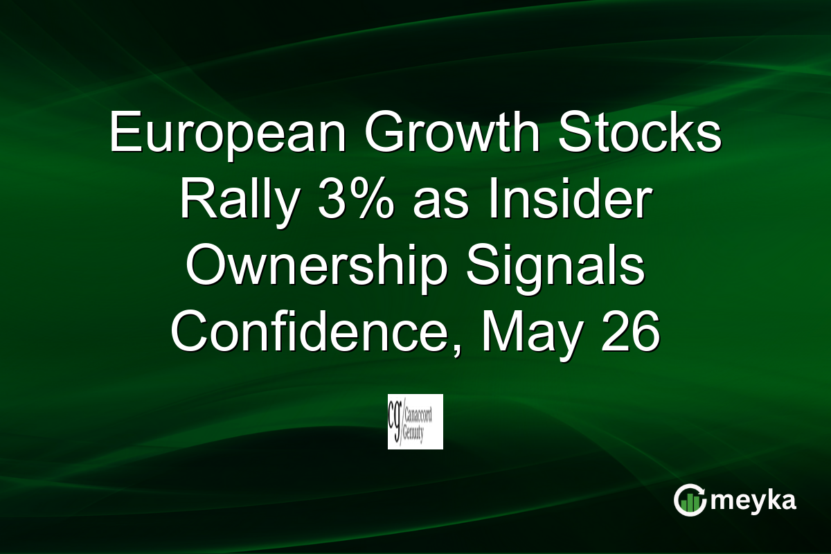 European Growth Stocks Rally 3% as Insider Ownership Signals Confidence, May 26