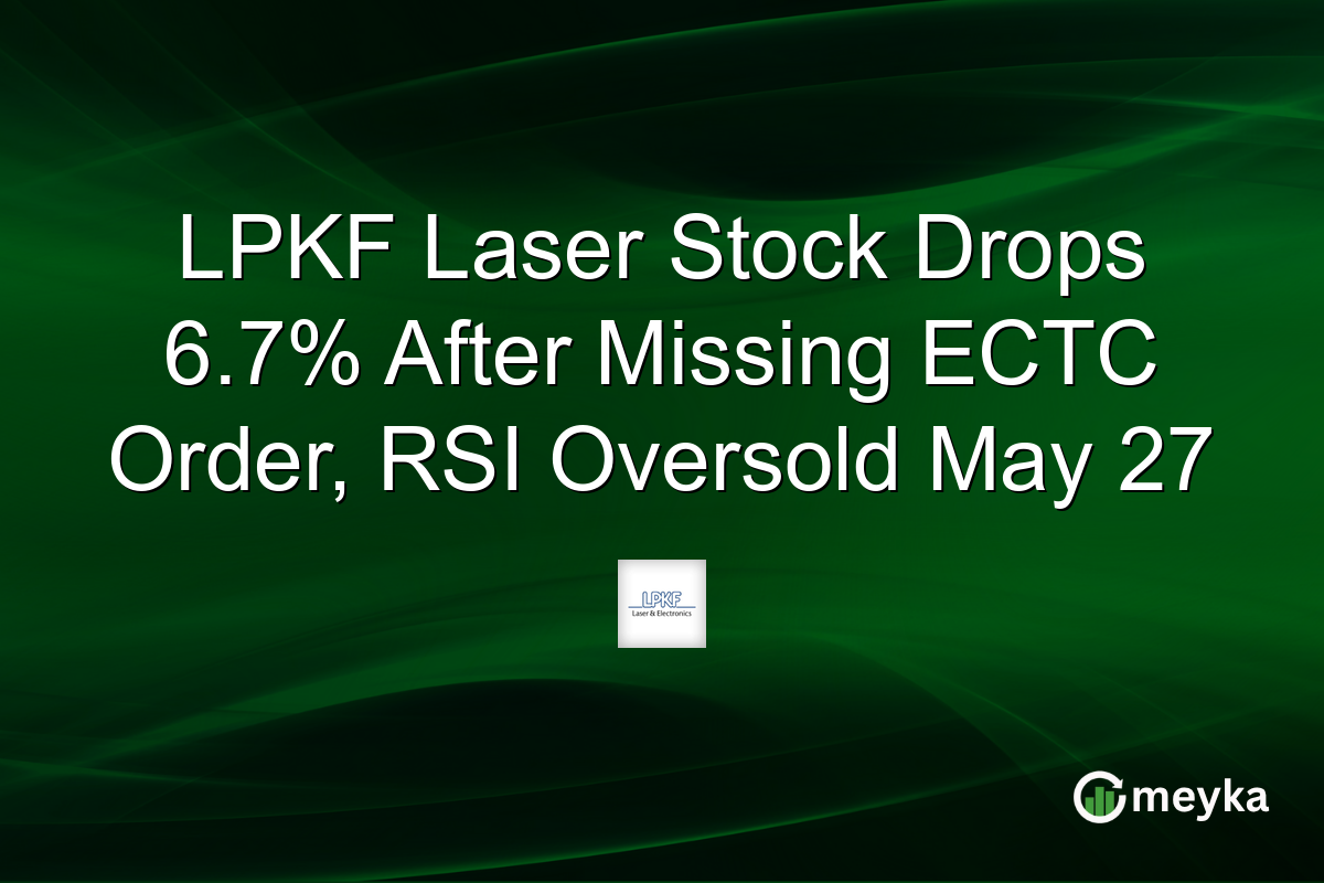 LPKF Laser Stock Drops 6.7% After Missing ECTC Order, RSI Oversold May 27