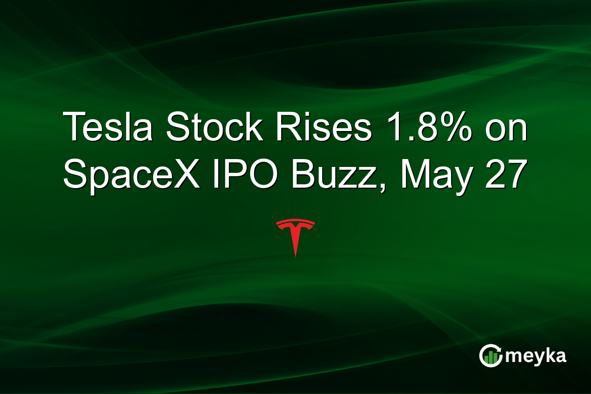 Tesla Stock Rises 1.8% on SpaceX IPO Buzz, May 27